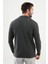 Desenli Antrasit Slim Fit Erkek Triko Ceket 3