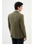 Desenli Haki Slim Fit Torba Cep Mono Yaka Erkek Ceket 3
