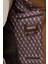 Çizgili Kamel Slim Fit Torba Cep Mono Yaka Yün Erkek Ceket 5
