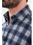 Kareli Gri Slim Fit Yün Erkek Gömlek 2