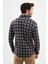 Kareli Kamel Rengi Slim Fit Yün Erkek Gömlek 3