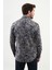 Desenli Lacivert Slim Fit Yün Erkek Gömlek 3