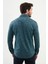 Desenli Yeşil Slim Fit Yün Erkek Gömlek 3