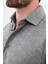 Desenli Gri Slim Fit Erkek Gömlek 2