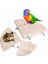 10CM Tarzı Yeni Pet Kuş Papağan Ahşap Platform Stand Raflar Oyuncak Hamster Dal Tünek Kuş Kafesi Oyuncakları Için Pet Malzemeleri C42 (Yurt Dışından) 3