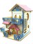 Bir Stil Hamster Gizleme Ahşap Kulübe Küçük Hayvan Aksesuarları Çift Katlı Villa Sıçan Oda Evi Kafes Egzersiz Oyuncak Merdivenli Tahta (Yurt Dışından) 1