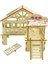 H Tarzı Hamster Gizleme Ahşap Kulübe Küçük Hayvan Aksesuarları Çift Katlı Villa Sıçan Oda Evi Kafes Egzersiz Oyuncak Merdivenli Tahta (Yurt Dışından) 1