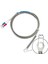 K Type Thermocouple 1 Metre Montaj Delikli Sıcaklık Isı Sensörü 0C/800C Paslanmaz Çelik Prob K Tip 2