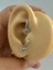 Arescollection 1 Adet Zirkon Taşlı Kalp Sallantılı Tragus Rook Uyumlu Minimal Halka Piercing Küpe 2