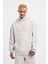 Kapüşonlu Basıc Dıagonal Oversize Sweatshirt 2