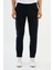 Çizgili Lacivert Super Slim Fit Kadife Erkek Pantolon 1