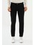 Düz Siyah Super Slim Fit Erkek Kot Pantolon 1