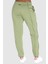 Air Plus Mid Rise Piping Detail Joggers Alligator Green Fleece Kadın Eşofman Altı Yeşil 2
