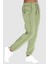 Air Plus Mid Rise Piping Detail Joggers Alligator Green Fleece Kadın Eşofman Altı Yeşil 4