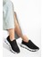 Comfystride Kadın Siyah Taşlı Triko Çorap Spor Ayakkabı Sneaker 3