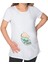 Gift Peek A Boo Tasarımlı Beyaz Hamile Tişört-1 1