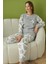 6038 Gri Kadın Pijama Takımı 1