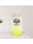 Isimli Dad Tasarımlı Sarı Renk Pipetli Buzlu Cam Bardak 600ML - 9, Babaya Hediye, Doğum Günü Hediyesi 1