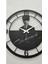 Kalpaklı Atatürk Imzalı Dekoratif Metal Duvar Saati 60 x 60 cm Siyah 4