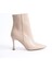 MBHRND801N-KADIN Ince Topuklu Sivri Burun Nude Kısa Bot & Bootie 2