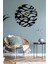 Dalgalı Metal Duvar Saati 1,5 mm Kalınlık 70 x 70 cm Siyah 4