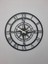 Pusulalı Compas Metal Duvar Saati 1,5 mm Kalınlık 60 x 60 cm 2