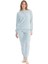 Kadın Uzun Kollu Yuvarlak Yaka Pijama Takımı S25080 1