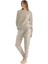 Kadın Uzun Kollu Yuvarlak Yaka Pijama Takımı S25080 2