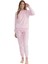 Kadın Uzun Kollu Yuvarlak Yaka Pijama Takımı S25080 1