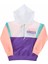 Kız Çocuk Yarım Fermuar Modelli Renk Bloklu Kapüşonlu Sweatshirt 1