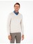 Erkek Taş Slim Fit V Yaka Basic Triko Kazak 50296622-VR049 1