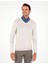 Erkek Taş Slim Fit V Yaka Basic Triko Kazak 50296622-VR049 3