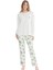 Kadın Uzun Kollu Yuvarlak Yaka Pijama Takımı S25106 1