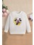 Içi Polarlı Ayda Oturan Mini ve Miki Baskılı Oversize Kapüşonlu Çocuk Sweatshirt 15771 1
