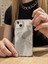iPhone 15 Uyumlu Taşlı Tavuskuşu Desenli Şeffaf Kılıf 1