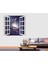 Pencere Poster Duvar Kağıdı Galaksi Kasabası Yapışkanlı Sticker 2
