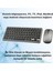 Premium Slim Süper Sessiz Klavye ve Mouse Seti, Telefon, Tablet, Pc, Tv Uyumlu Klavye Seti 2