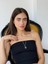 Retro Model Kristal Kolye Kadın Gümüş 5