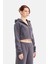 Kadın Fermuarlı Kapüşonlu Crop Sweatshirt 3