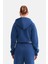 Kadın Fermuarlı Kapüşonlu Crop Sweatshirt 4