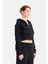 Kadın Fermuarlı Kapüşonlu Crop Sweatshirt 3