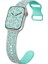 Apple Watch 6 7 8 9 10 Se Uyumlu 40-41-42MM(SADECE Seri 10) Leopar Desenli Silikon Kordon 2