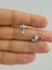 Arescollection 1 Adet Zirkon Taşlı Lotus Tek Taş Sallantılı Tragus Rook Uyumlu Piercing Küpe 1