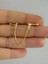 Arescollection 1 Adet Pembe Kalpli Mavi Çiçekli Zincir Bağlantılı Helix Kıkırdak Lobe Uyumlu Piercing Küpe 2