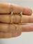 Arescollection Zirkon Taşlı 1 Adet Zincir Bağlantılı Ikili Kıkırdak Kulak Memesi Uyumlu Piercing Küpe 1