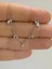 Arescollection Zirkon Taşlı 1 Adet Zincir Bağlantılı Ikili Kıkırdak Kulak Memesi Uyumlu Piercing Küpe 2