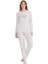 Kadın Uzun Kollu Yuvarlak Yaka Pijama Takımı S25122 1
