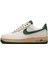 Air Force 1 '07 Unisex Leather Hakiki Deri Sneaker Ayakkabı Beyaz Yeşil Swoosh 3