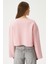 Kadın Vegas Pembe Şardonlu Crop Sweatshirt 4