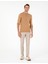 Erkek Koyu Camel Slim Fit Düğmeli Polo Yaka Triko Kazak 50300521-VR214 4